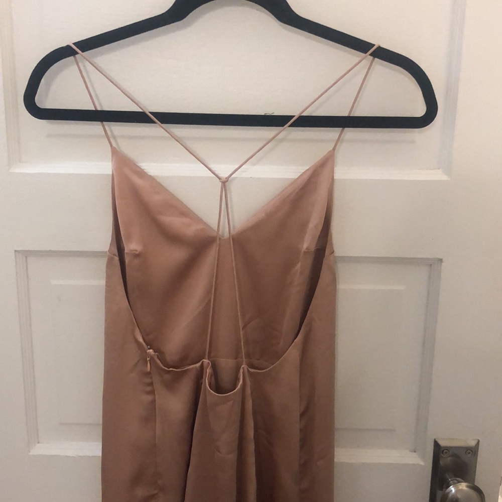 Gorgeous blush pink midi dress - size small - Picture 10 of 10